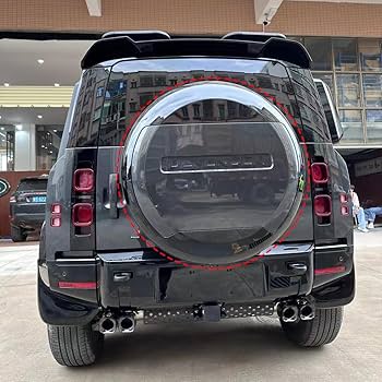 DEFENDER スペアタイヤカバー シルバー/ブラック　純正品 DEFENDER スペアタイヤカバー シルバー/ブラック 純正品 2025年